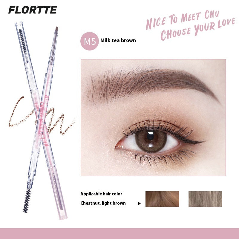 Double Head Eyebrow Pencil Set - Thin & Precise Makeup Tool for Brows