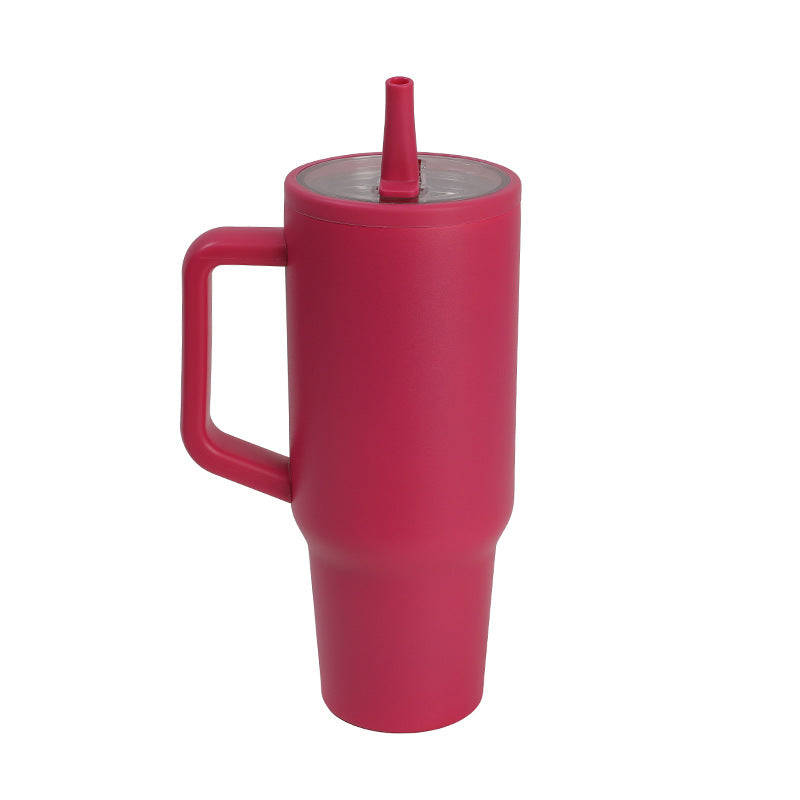 304 Stainless Steel Folding Vacuum Cup with Suction Mouth - Multiple Colors & Capacity