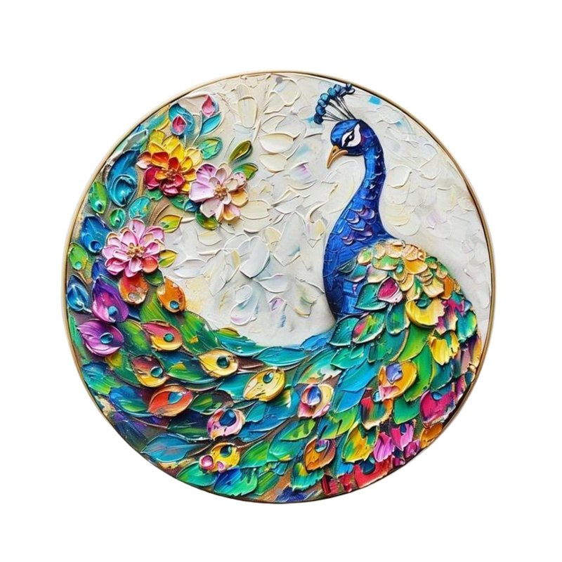 Round Aluminum Wall Decor Pendant - Multiple Styles & Sizes