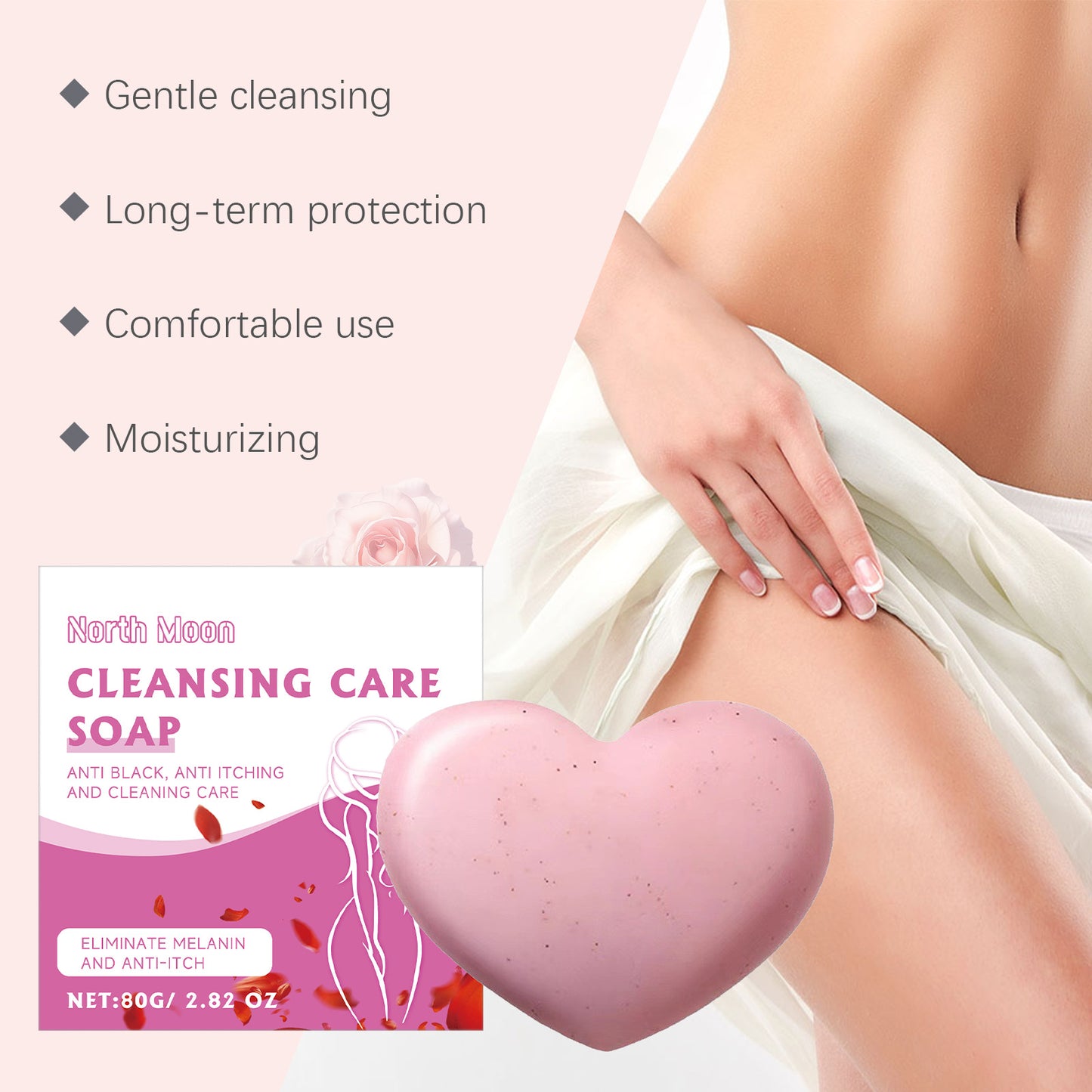 Moisturizing Intimate Cleansing Soap Bar - Gentle Body & Care
