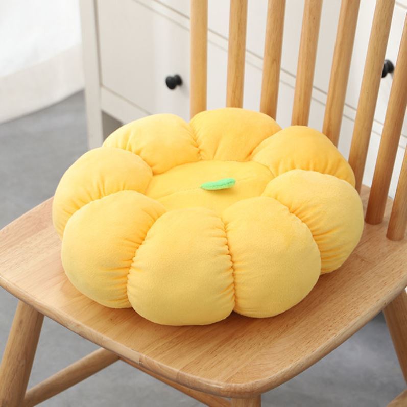 Soft Pumpkin Chair Cushion - Plush Modern Office & Living Room Throw Pillow