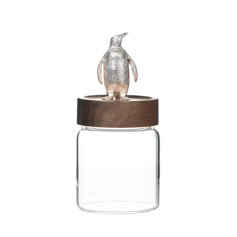 Luxury Glass Sealed Can Tea Pot with Household Storage Jar