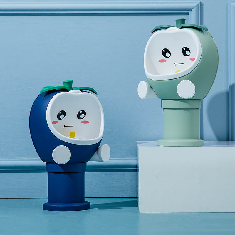 Boy Cartoon Wall-Mounted Standing Urinal - Kids Bathroom Fixture