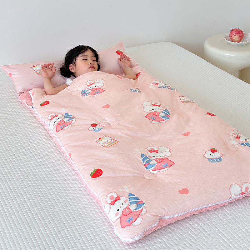 Children's Cotton Sleeping Bag for All Seasons - Anti-Kick Design