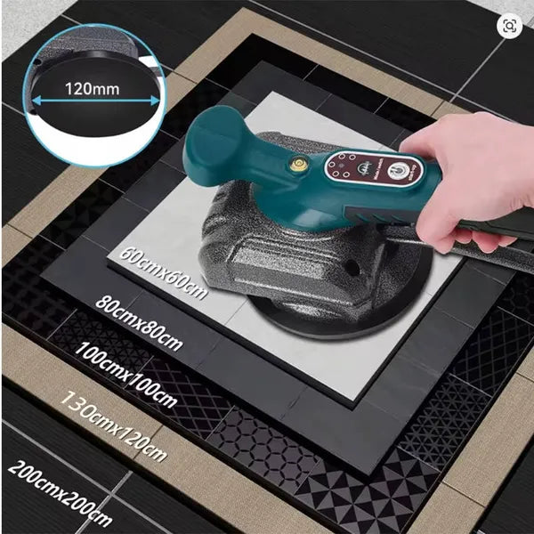 Concrete Tile Vibrator Plate for Tiling - Compatible with Makita 18V Battery, Tool Only