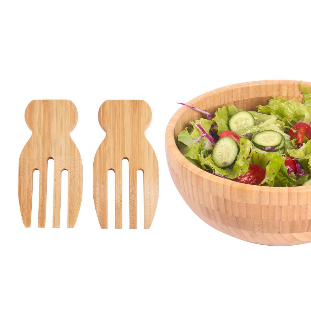 Minimalist Bamboo Salad Mixer Tool for Kitchen, 1 Piece