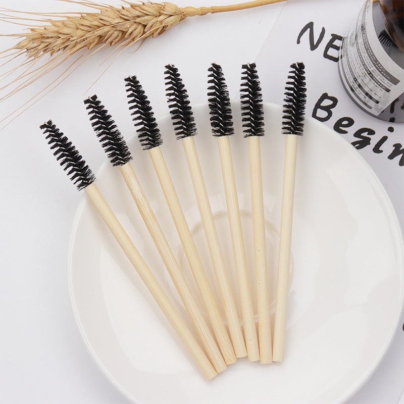 Disposable Eyelash Brush Set - Mini Nylon Makeup Tool for Lash Care, 50 Pack