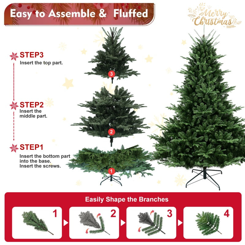 Artificial Christmas Tree - PE/PVC Mixed Material, Multiple Heights