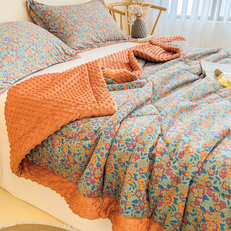 Summer Velvet Blanket Cover Set - Multiple Sizes & Patterns