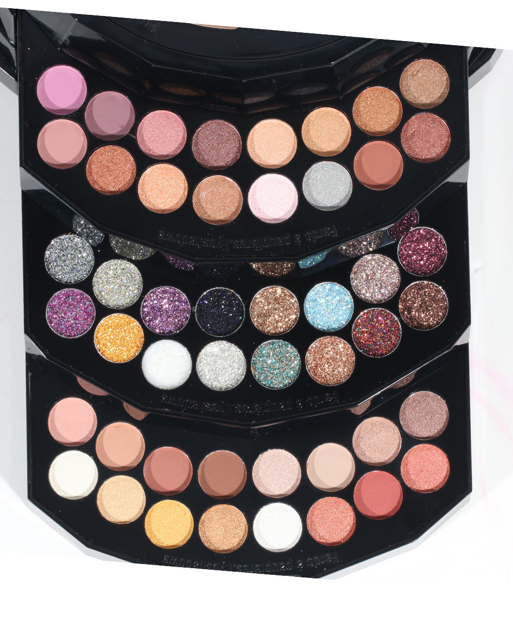 108 Color Shimmer Eyeshadow Palette Cosmetic Case with Repair Features