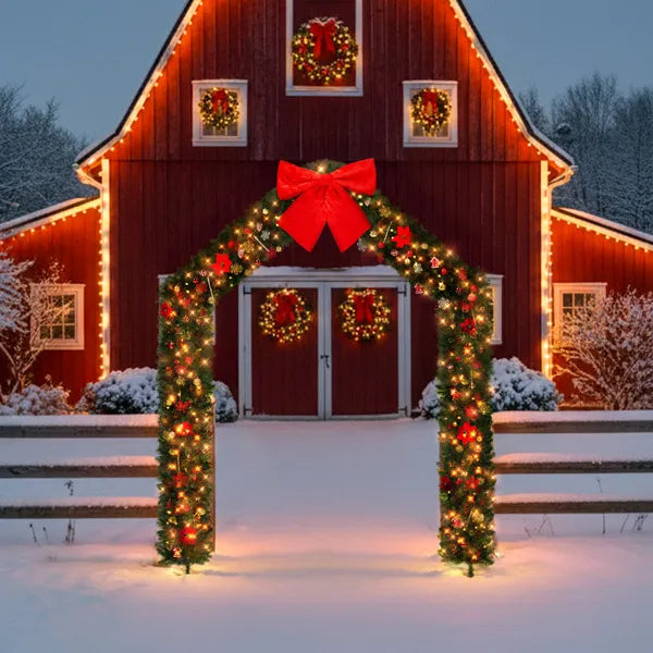 Christmas Artificial Tree Archway Decoration - PVC Holiday Frame