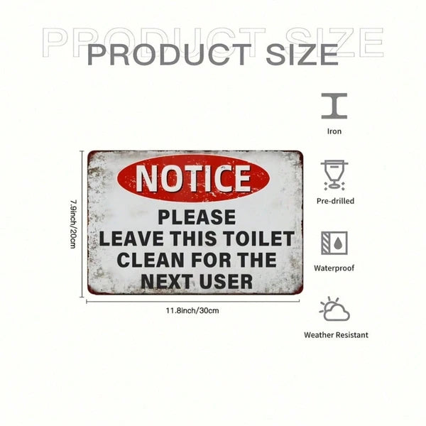 Metal Tin Wall Sign - 20 cm x 20 cm Decorative Art