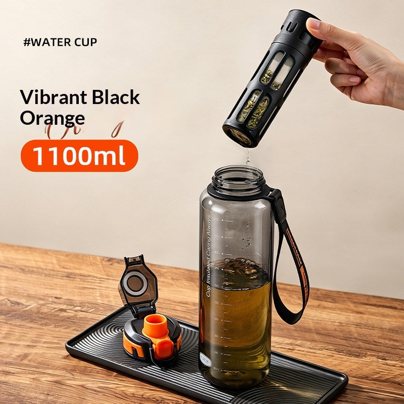 High-Temperature Resistant Outdoor Water Bottle 1100ML Tritan Drinkware