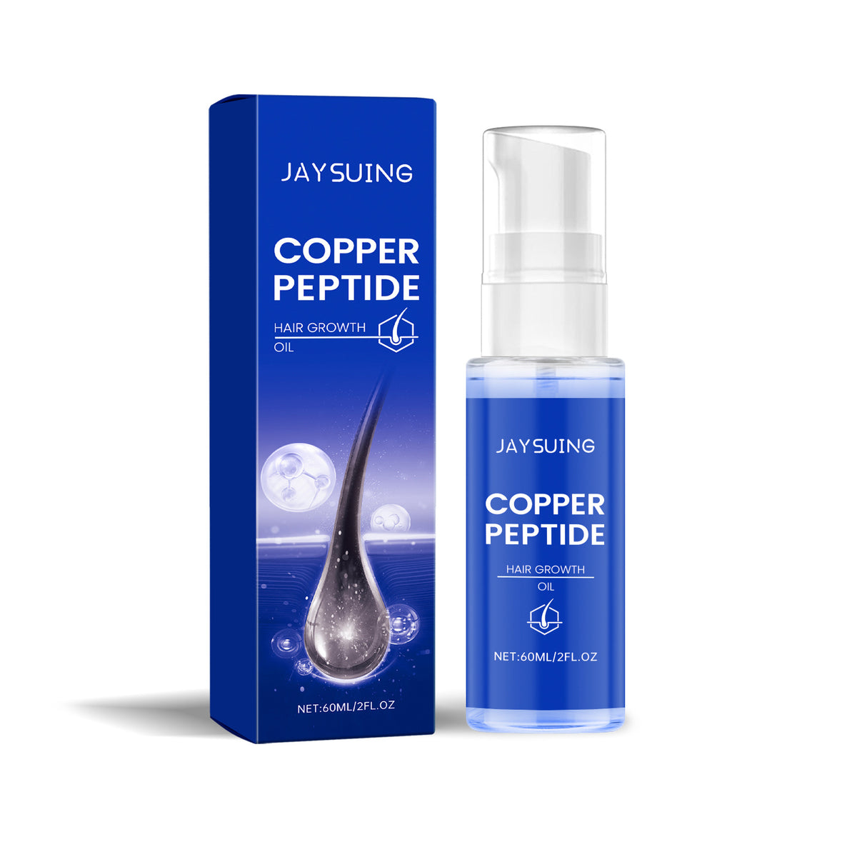 Copper Peptide Hair Oil 60ml - Nourishing Hair Follicle Treatment