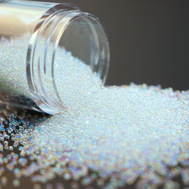 Micro Glass Bead Nail Art Decorations Non-Porous Bubble Ornaments
