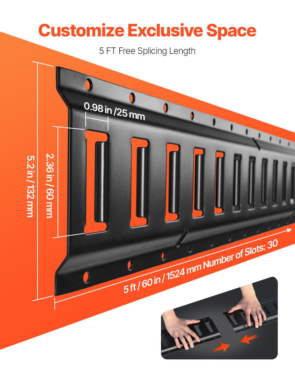 Heavy-Duty E Track Tie-Down Rail Kit - 30PCS Cargo Securing System