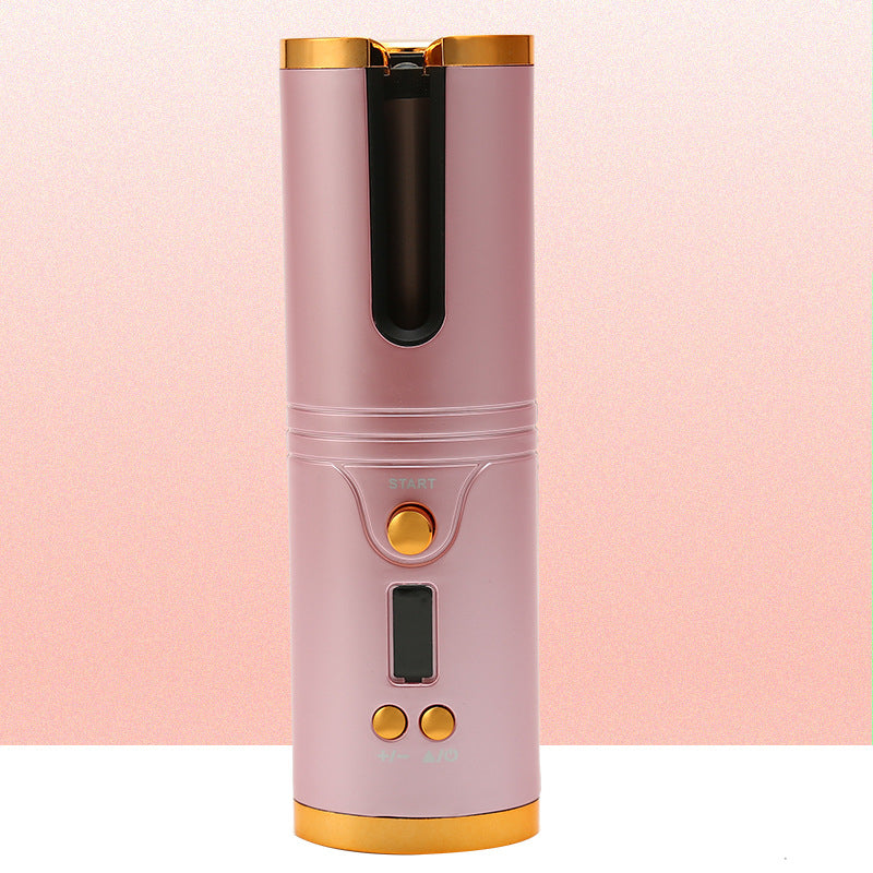 Wireless Mini USB Curling Iron - Portable Hair Perm Machine with 5200mAh Battery