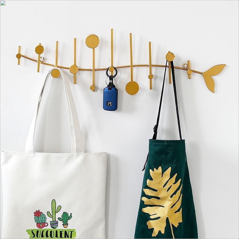 Wall Door Key Hook Rack Organizer for Hallway Bedroom Entryway