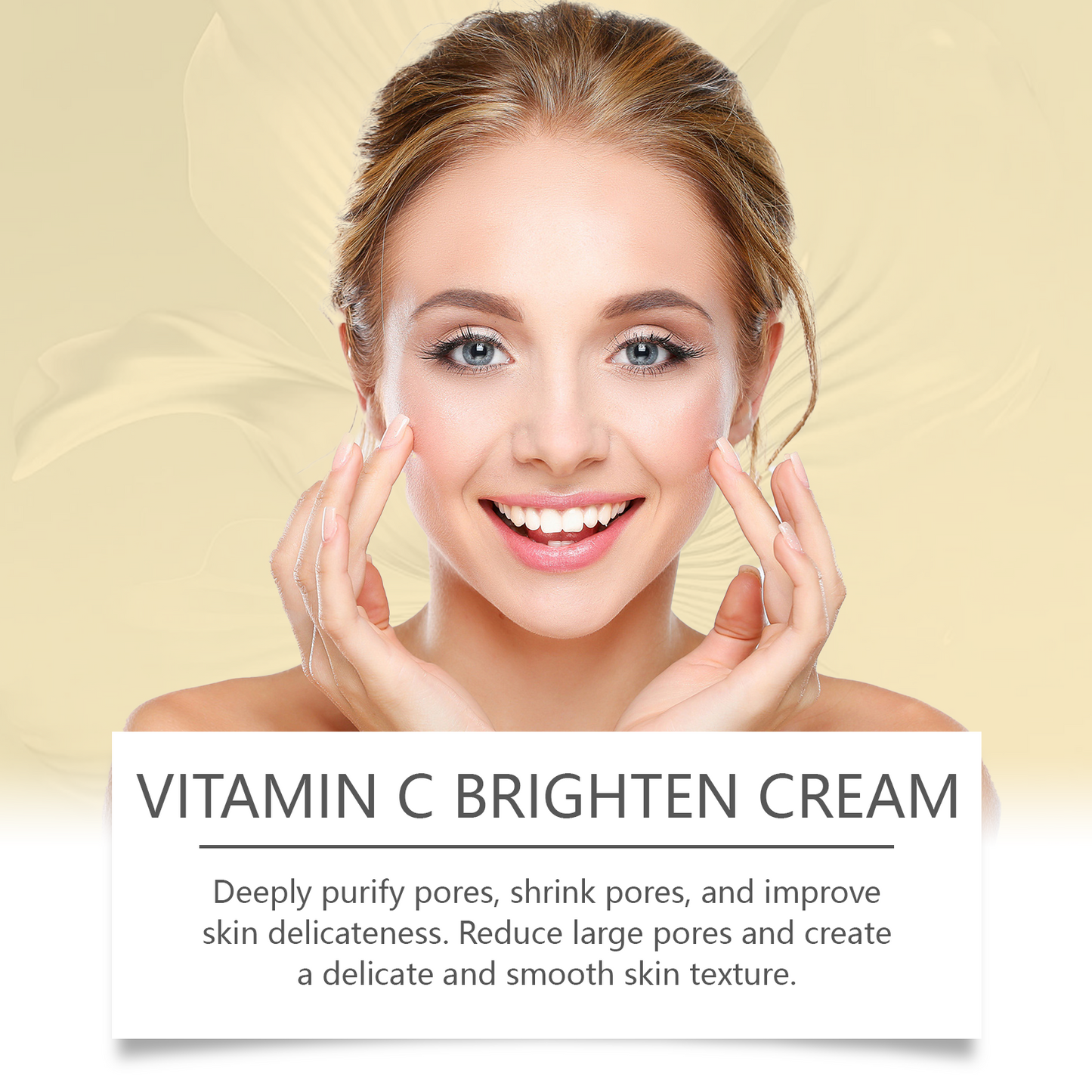 Vitamin C Brightening Facial Moisturizer - Pore Refining Face Cream