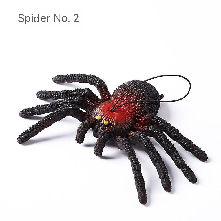 Halloween Rubber Spider Decorations for Party & Haunted Houses - Multiple Styles