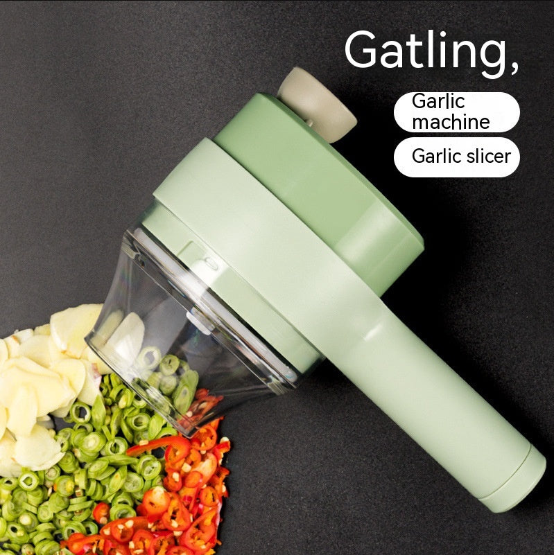 Mini Wireless Electric Garlic Chopper & Press for Kitchen Use - Multiple Colors