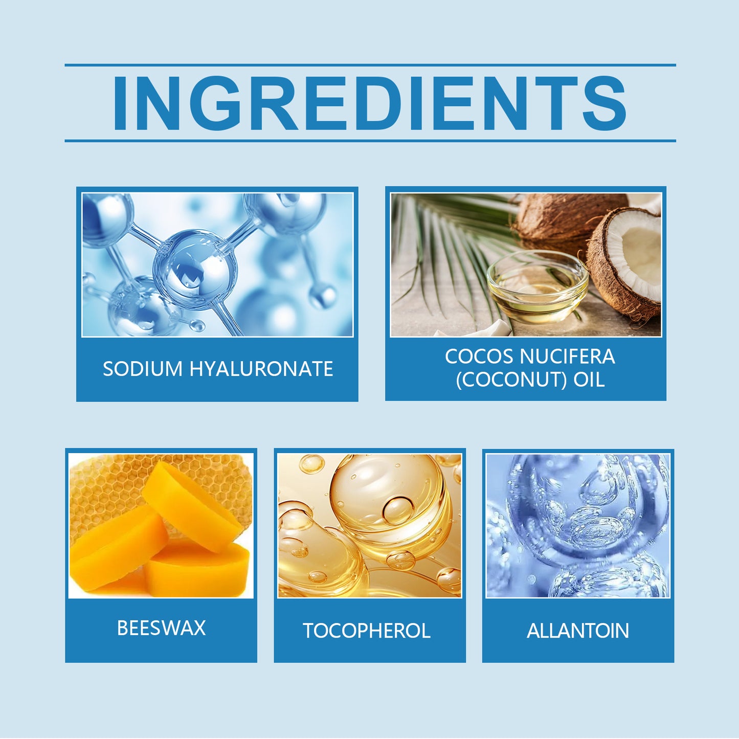 Hyaluronic Acid Lip Balm - Hydrating & Moisturizing Repair Treatment