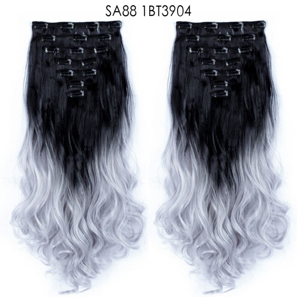 Long Curly Hair Piece High Temperature Synthetic Wig