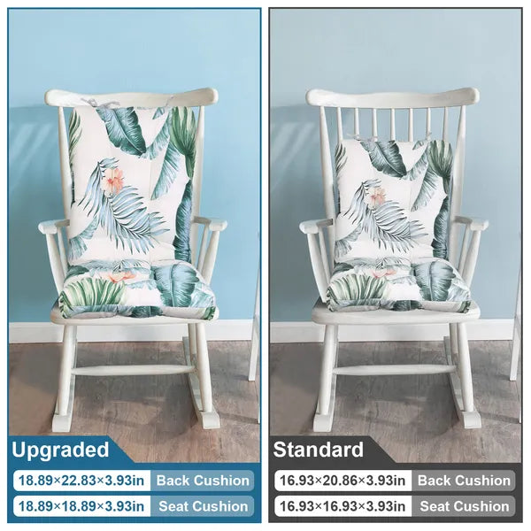 Waterproof Rocking Chair Cushion Set - Comfortable Oxford Cloth