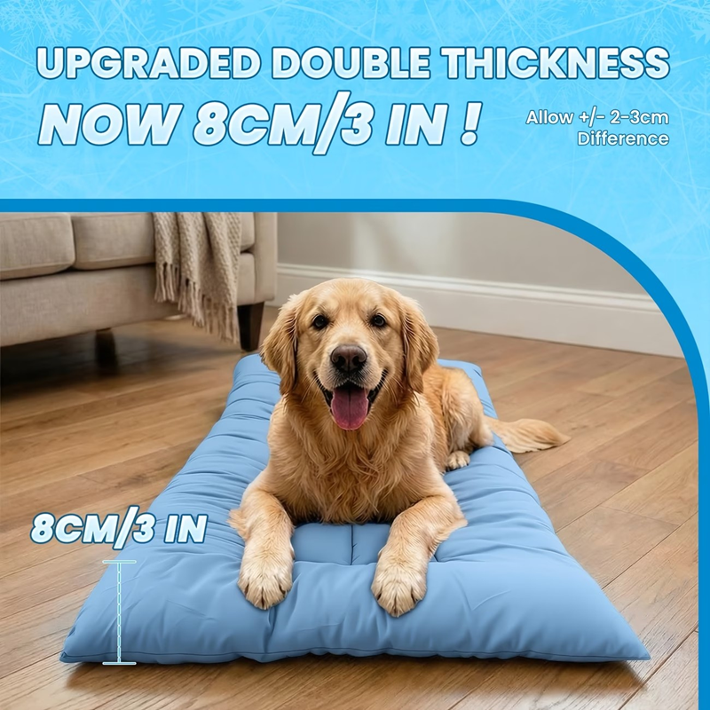 Extra-Large Cooling Dog Sofa Bed Plush Pet Mattress with Non-Slip Bottom XXL