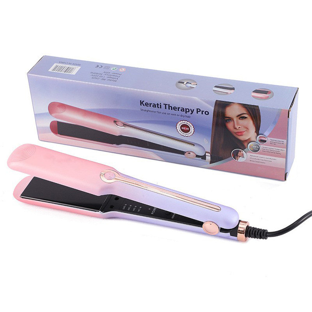 2-in-1 Professional Ceramic Hair Straightener and Curler - Pink
