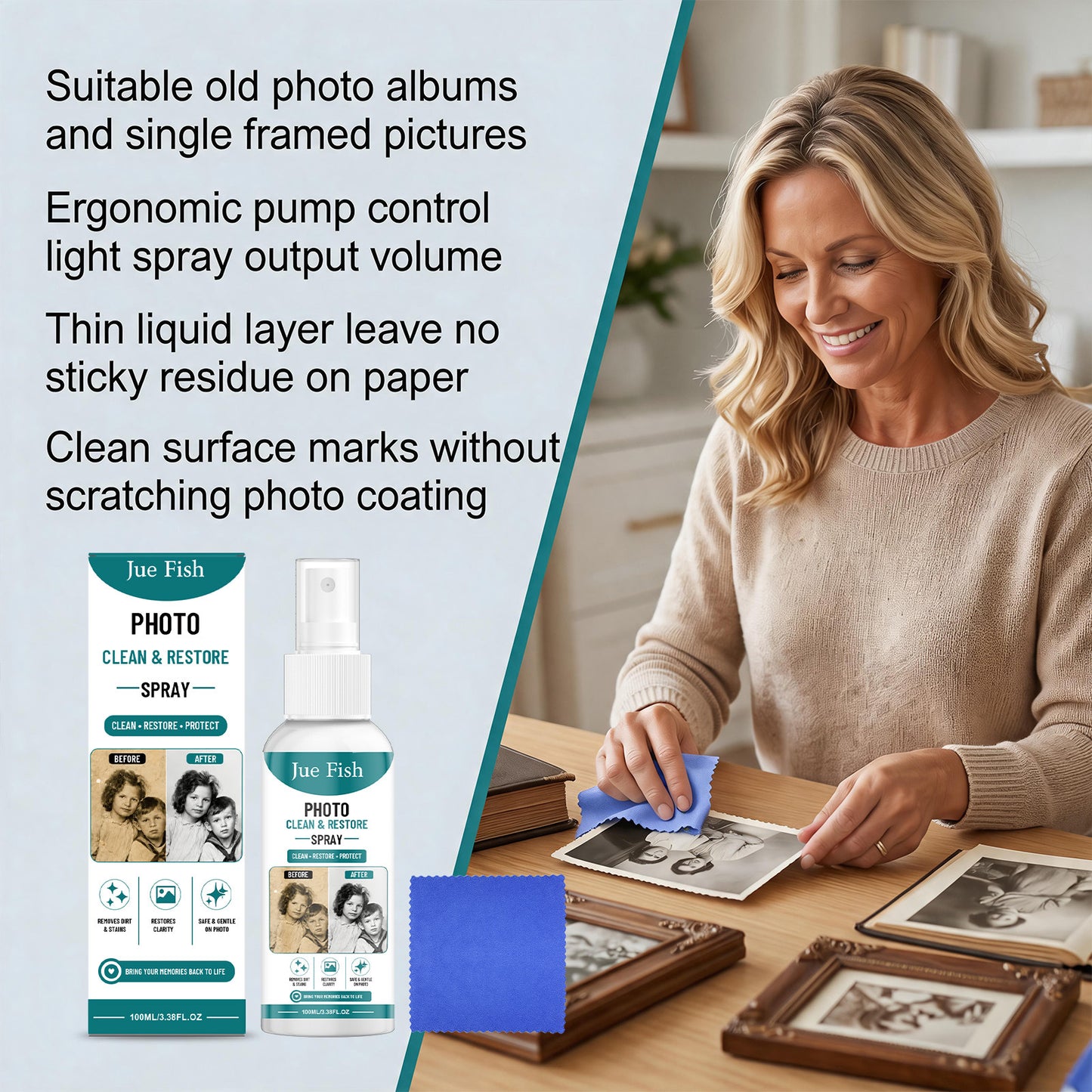 Photo Cleaning and Restoration Spray 100ml for Photography & Art Preservation