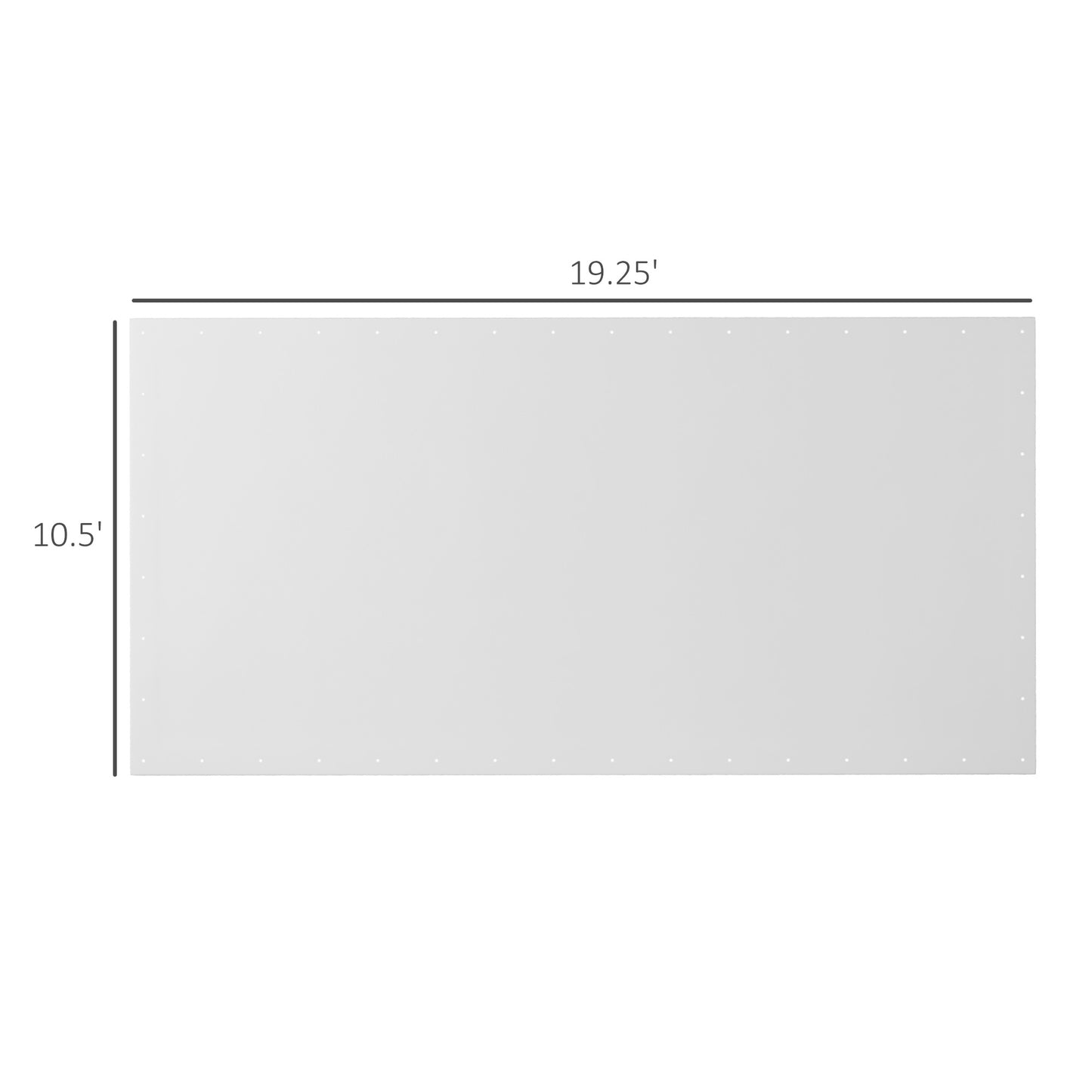UV Resistant Carport Canopy Replacement Cover - 10x20ft