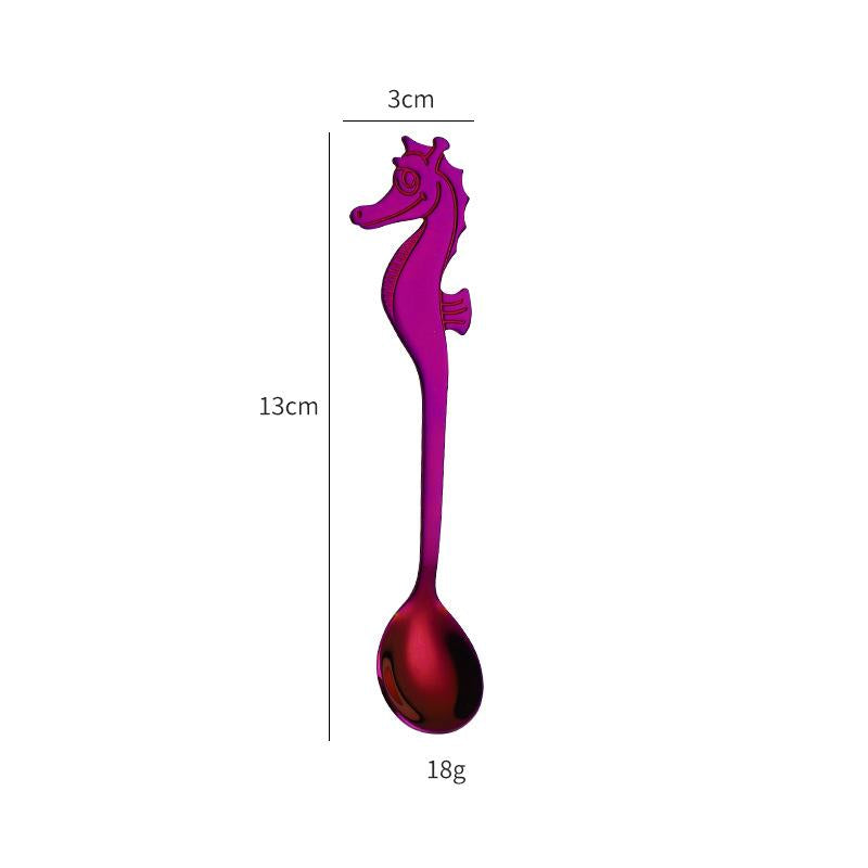 Stainless Steel Seahorse Coffee Spoon - Elegant Kitchen Utensil