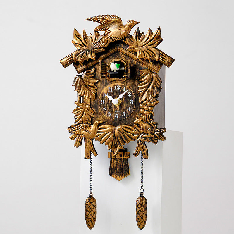 High-End Wall Clock with Chiming Function - Multiple Styles Available