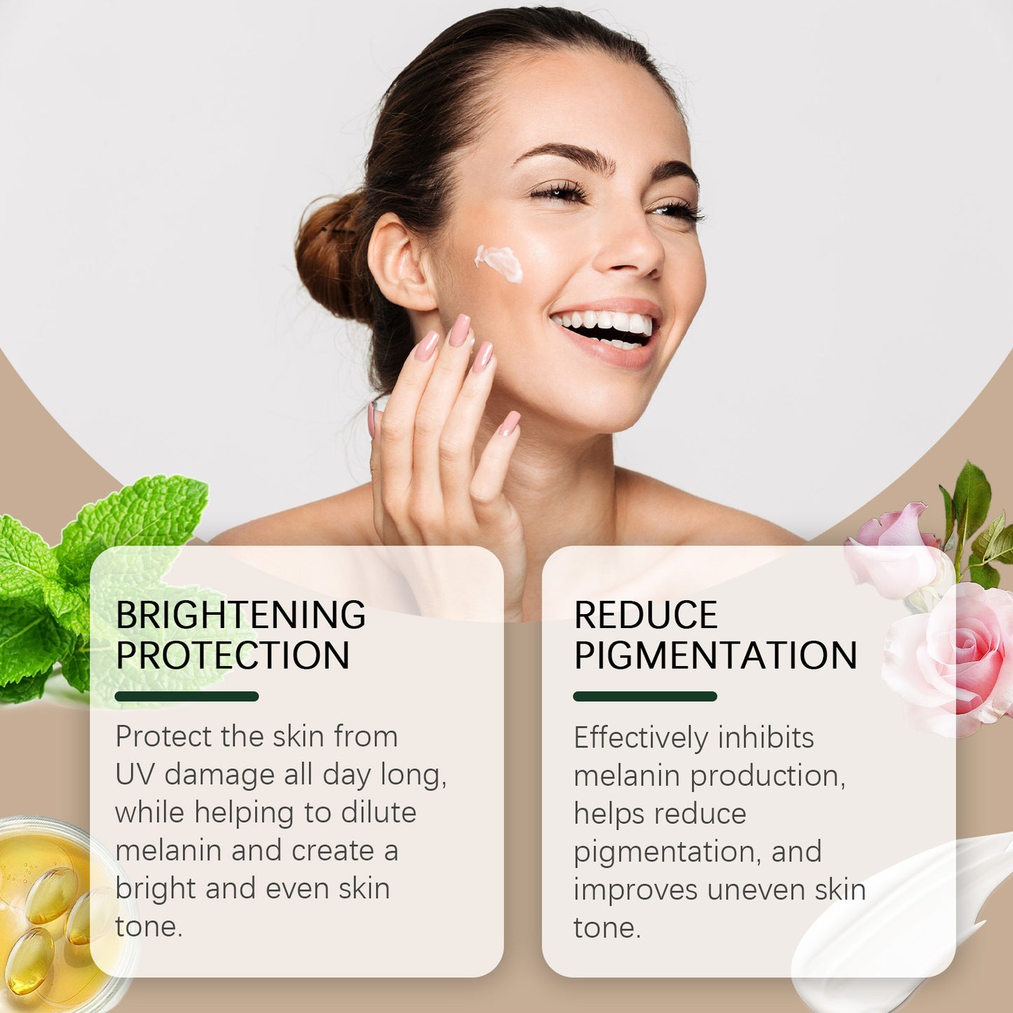 Protective Moisturizing Face Cream - Brightening Skin Care Lotion