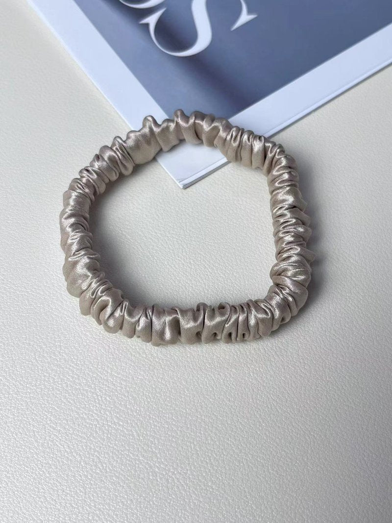 Silk Satin Hair Rope Hair Ring Traceless Elastic Hair Band for Braid - Multiple Colors