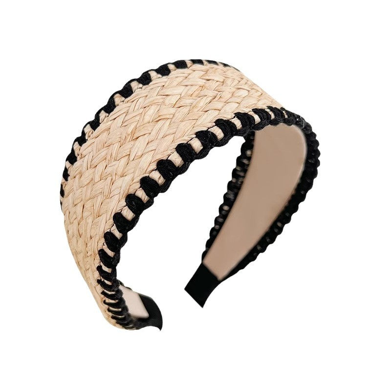 Bamboo Woven Wide Brim Hair Band – Bohemian Style