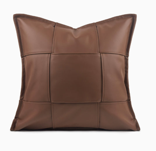 High-Quality Leather Lumbar & Throw Pillows - Modern Home Decor