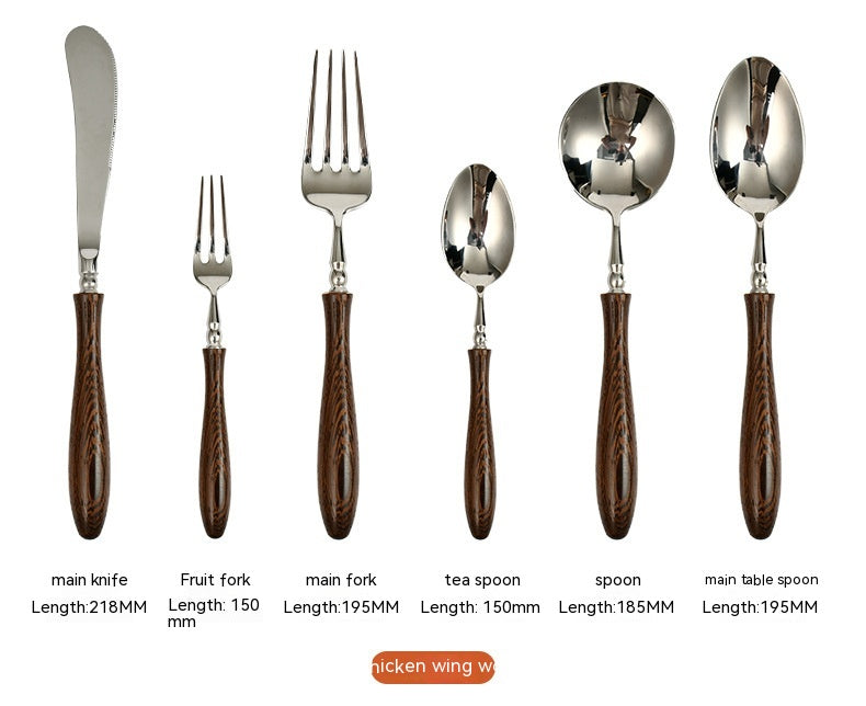 Japanese Style Stainless Steel Knife Fork Spoon Set for Hotel & Home