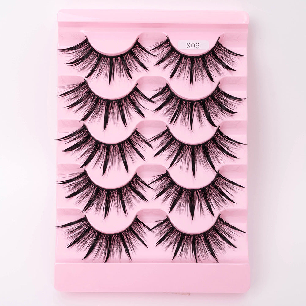 Natural 3D Dramatic Fairy Cluster False Eyelashes - 5 Pairs