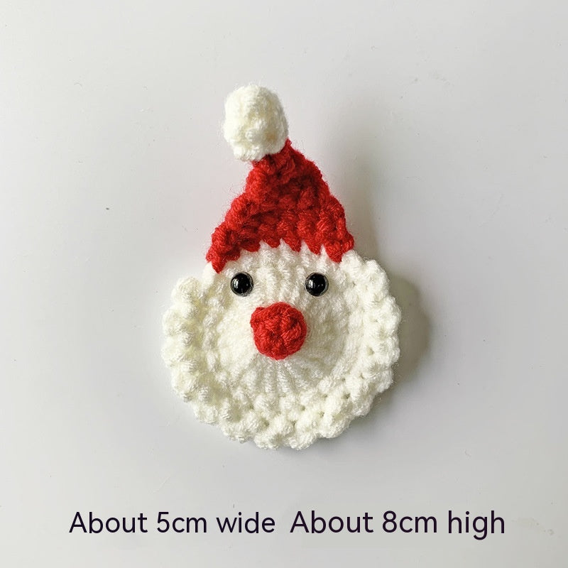Wool Crocheted Christmas Hair Accessories - Holiday Hairbands & Pins