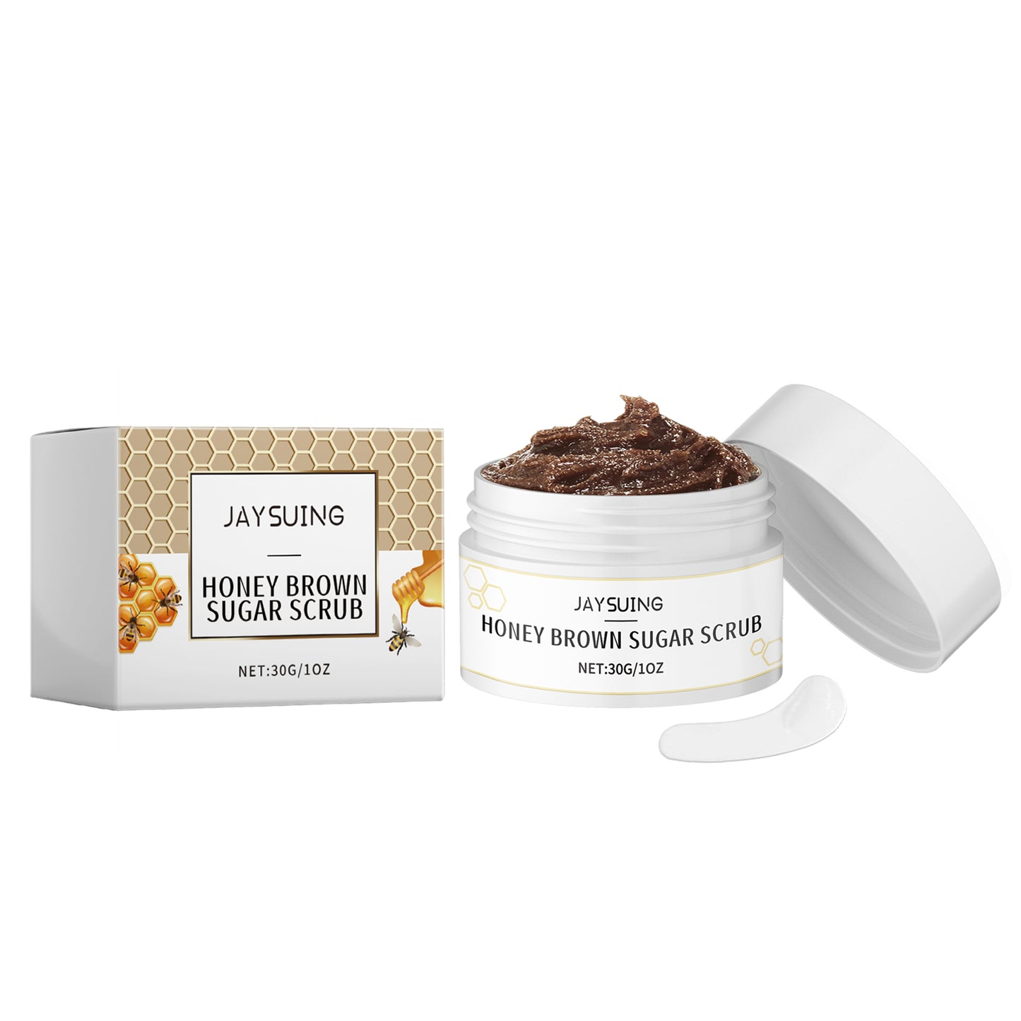 Honey Brown Sugar Exfoliating Scrub for Deep Cleansing & Moisturizing