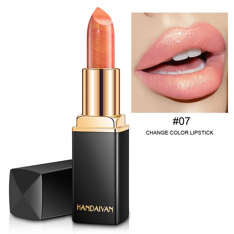 Mermaid Metallic Lipstick - Color Changing Pearlescent Lip Color with Temperature Effect