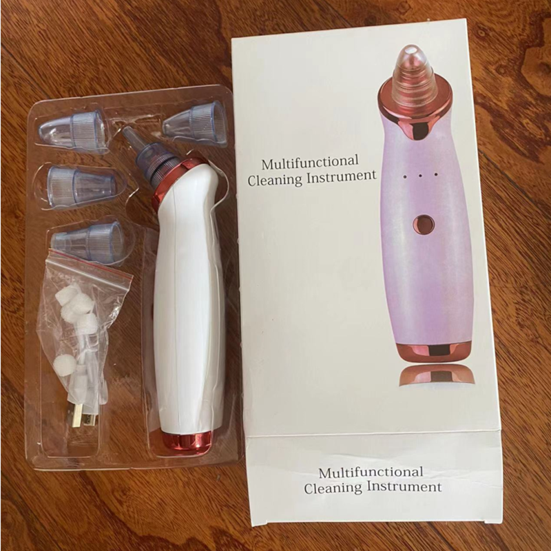 Electric Blackhead Remover Device Pore Cleaner for Face White