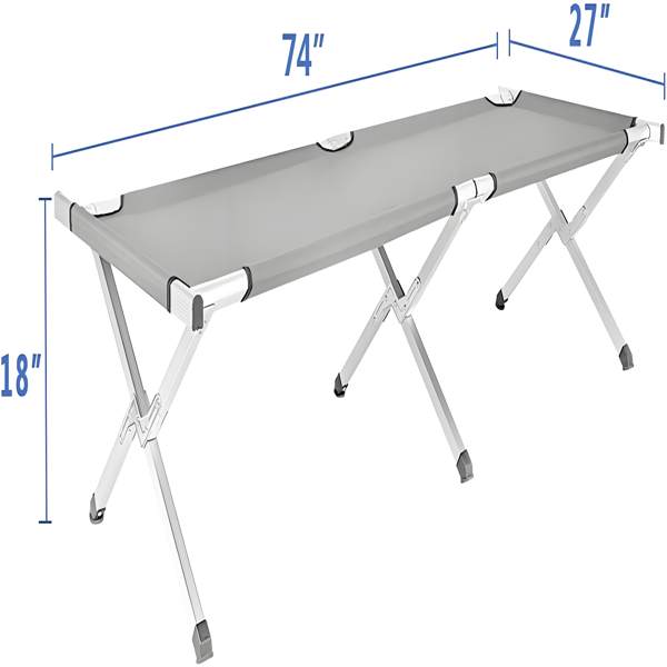 Portable Folding Camping Cot with Carrying Bag - Army Green