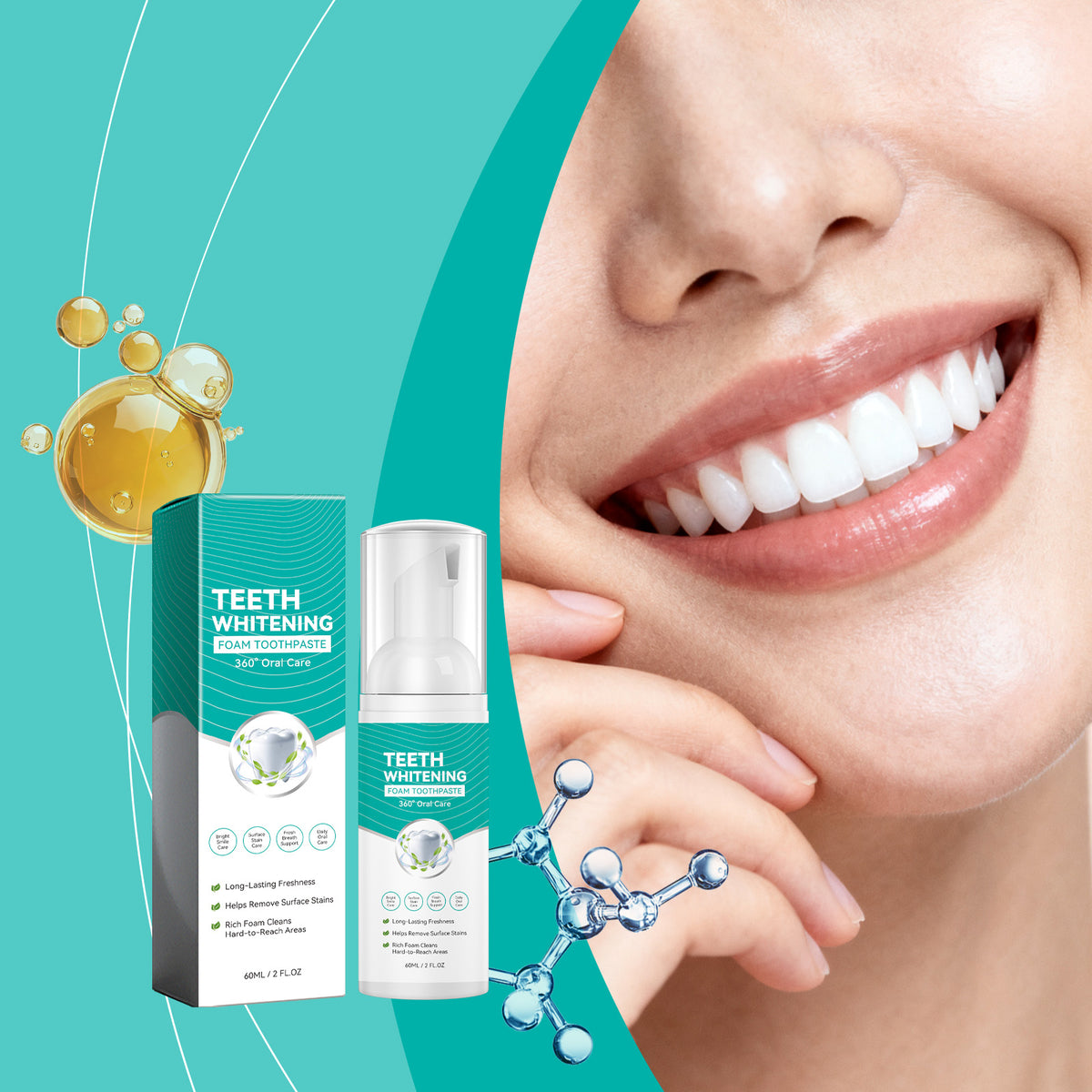 Whitening Foam Toothpaste 60ml