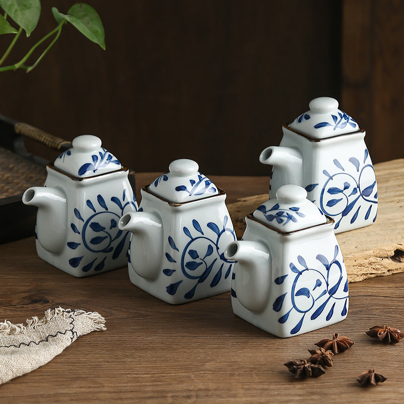 Ceramic Seasoning Bottles Set - Commercial Restaurant Kitchen Storage