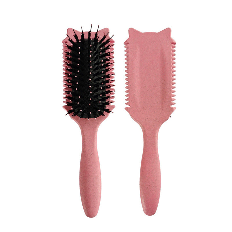 Ear Air Cushion Hairdressing Bounce Comb - Plastic, Multi-Color