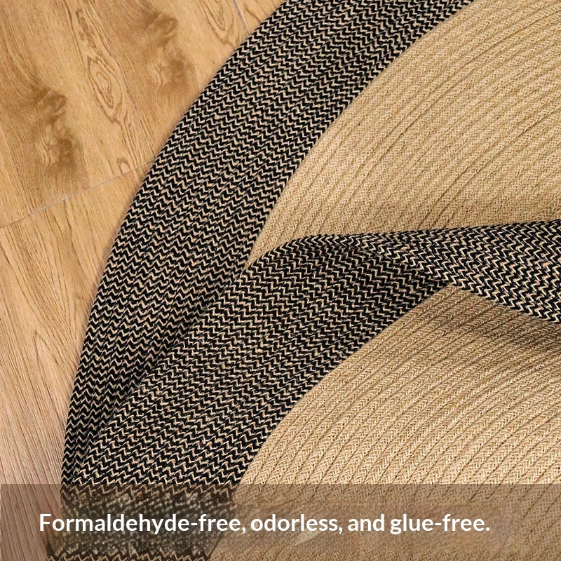 Natural Jute Round Rug - Nordic Style Floor Mat for Living Room & Home