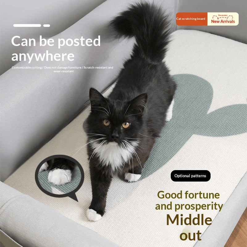 Multi-Functional Wall-Mounted Cat Climbing Scratching Post - 50x80cm